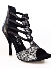 Load image into Gallery viewer, Wishdance 460 in Pitone Silver e pelle nera