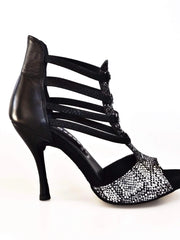 Carica immagine nella Galleria, Wishdance 460 in Pitone Silver e pelle nera