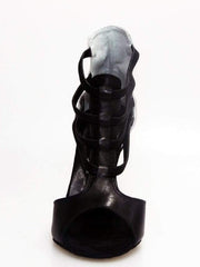 Load image into Gallery viewer, Wishdance 460 Sandalo in Pelle Nera e Argento