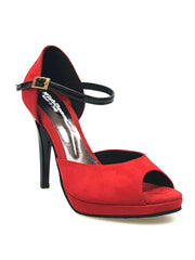 Carica immagine nella Galleria, Wishdance 675 Camoscio Rosso Vernice Nera