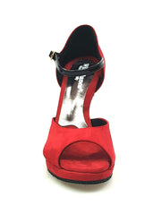 Carica immagine nella Galleria, Wishdance 675 Camoscio Rosso Vernice Nera