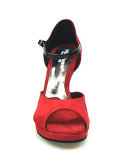 Carica immagine nella Galleria, Wishdance 675 Camoscio Rosso Vernice Nera