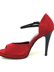 Carica immagine nella Galleria, Wishdance 675 Camoscio Rosso Vernice Nera