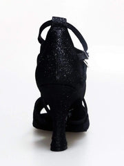 Carica immagine nella Galleria, Wishdance Art. 45R QD Scarpa da donna in Glitter Nero con Retina con Cuscino memorex