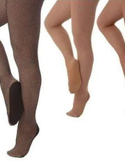 Carica immagine nella Galleria, Wishdance Collant Professionali in Rete con Piede e Soletta Rinforzata