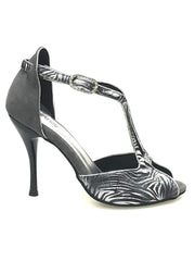 Carica immagine nella Galleria, Wishdance Fascino - Scarpa da Donna in Jungla Grigio e Tallone in Camoscio Grigio