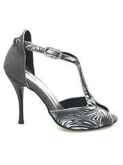 Carica immagine nella Galleria, Wishdance Fascino - Scarpa da Donna in Jungla Grigio e Tallone in Camoscio Grigio