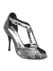 Carica immagine nella Galleria, Wishdance Fascino - Scarpa da Donna in Jungla Grigio e Tallone in Camoscio Grigio