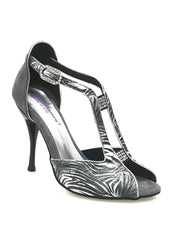 Carica immagine nella Galleria, Wishdance Fascino - Scarpa da Donna in Jungla Grigio e Tallone in Camoscio Grigio