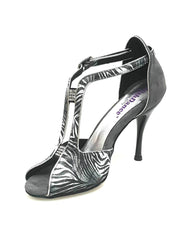 Carica immagine nella Galleria, Wishdance Fascino - Scarpa da Donna in Jungla Grigio e Tallone in Camoscio Grigio