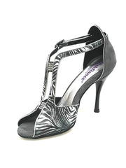 Carica immagine nella Galleria, Wishdance Fascino - Scarpa da Donna in Jungla Grigio e Tallone in Camoscio Grigio