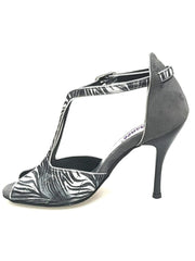 Carica immagine nella Galleria, Wishdance Fascino - Scarpa da Donna in Jungla Grigio e Tallone in Camoscio Grigio