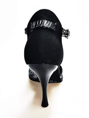 Carica immagine nella Galleria, Wishdance Fascino - Scarpa da Donna in Jungla Grigio e Tallone in Camoscio Nero