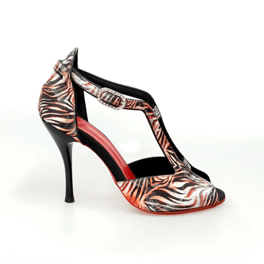 Scarpa da Donna in Jungla Rosso Fascino Wish Dance, vista laterale