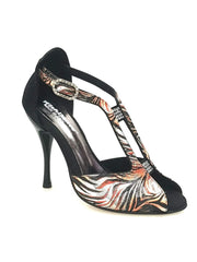 Carica immagine nella Galleria, Wishdance Fascino - Scarpa da Donna in Jungla Rosso e Tallone in Camoscio Nero