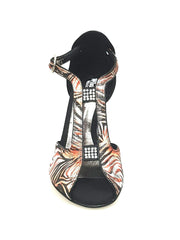 Carica immagine nella Galleria, Wishdance Fascino - Scarpa da Donna in Jungla Rosso e Tallone in Camoscio Nero