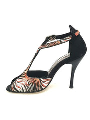 Carica immagine nella Galleria, Wishdance Fascino - Scarpa da Donna in Jungla Rosso e Tallone in Camoscio Nero