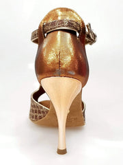 Carica immagine nella Galleria, Wishdance Fascino - Scarpa da Donna in Net Glitter e Lurex Bronzo