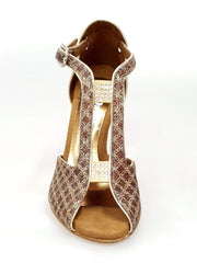 Carica immagine nella Galleria, Wishdance Fascino - Scarpa da Donna in Net Glitter e Lurex Oro