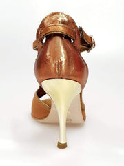 Carica immagine nella Galleria, Wishdance Fascino - Scarpa da Donna in Raso Bronzo e Lurex Bronzo