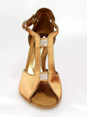 Carica immagine nella Galleria, Wishdance Fascino - Scarpa da Donna in Raso Bronzo e Lurex Bronzo