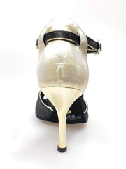 Carica immagine nella Galleria, Wishdance Fascino - Scarpa da Donna in Sofia Nero e Lurex Oro