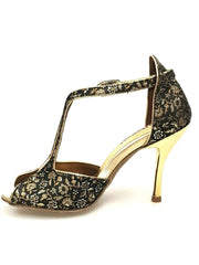 Carica immagine nella Galleria, Wishdance Fascino - Scarpa da Donna in tessuto Fiorato Oro