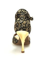 Carica immagine nella Galleria, Wishdance Fascino - Scarpa da Donna in tessuto Fiorato Oro