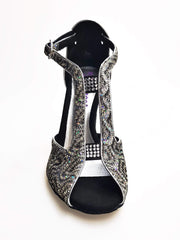 Load image into Gallery viewer, Wishdance Fascino - Scarpa da Donna in tessuto Lace e Lurex Argento