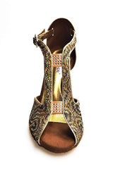 Load image into Gallery viewer, Wishdance Fascino - Scarpa da Donna in tessuto Lace e Lurex Oro