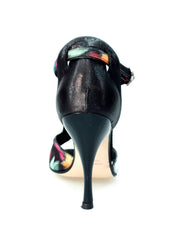 Carica immagine nella Galleria, Wishdance Fascino - Scarpa da Donna in tessuto Picasso Nero e Tallone Lurex Nero