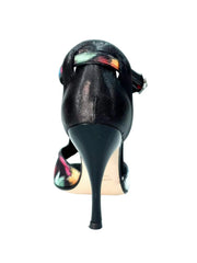 Carica immagine nella Galleria, Wishdance Fascino - Scarpa da Donna in tessuto Picasso Nero e Tallone Lurex Nero