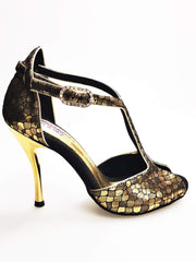 Carica immagine nella Galleria, Wishdance Fascino - Scarpa da Donna in tessuto Scale Oro