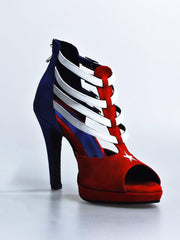 Load image into Gallery viewer, Wishdance Lussuria - Scarpa da Donna in Camoscio stile Cubana con Tacco a Spillo e Plateau