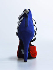 Load image into Gallery viewer, Wishdance Lussuria - Scarpa da Donna in Camoscio stile Cubana con Tacco a Spillo e Plateau