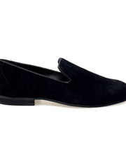 Carica immagine nella Galleria, Joy Black (800PJ) - Mocassino da Uomo in Camoscio Nero Foderato in Vera Pelle Italiana Wishdance