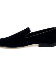 Carica immagine nella Galleria, Joy Black (800PJ) - Mocassino da Uomo in Camoscio Nero Foderato in Vera Pelle Italiana Wishdance