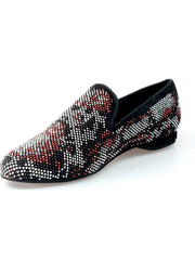 Carica immagine nella Galleria, Wishdance Mocassino Viper Rosso Camoscio Nero