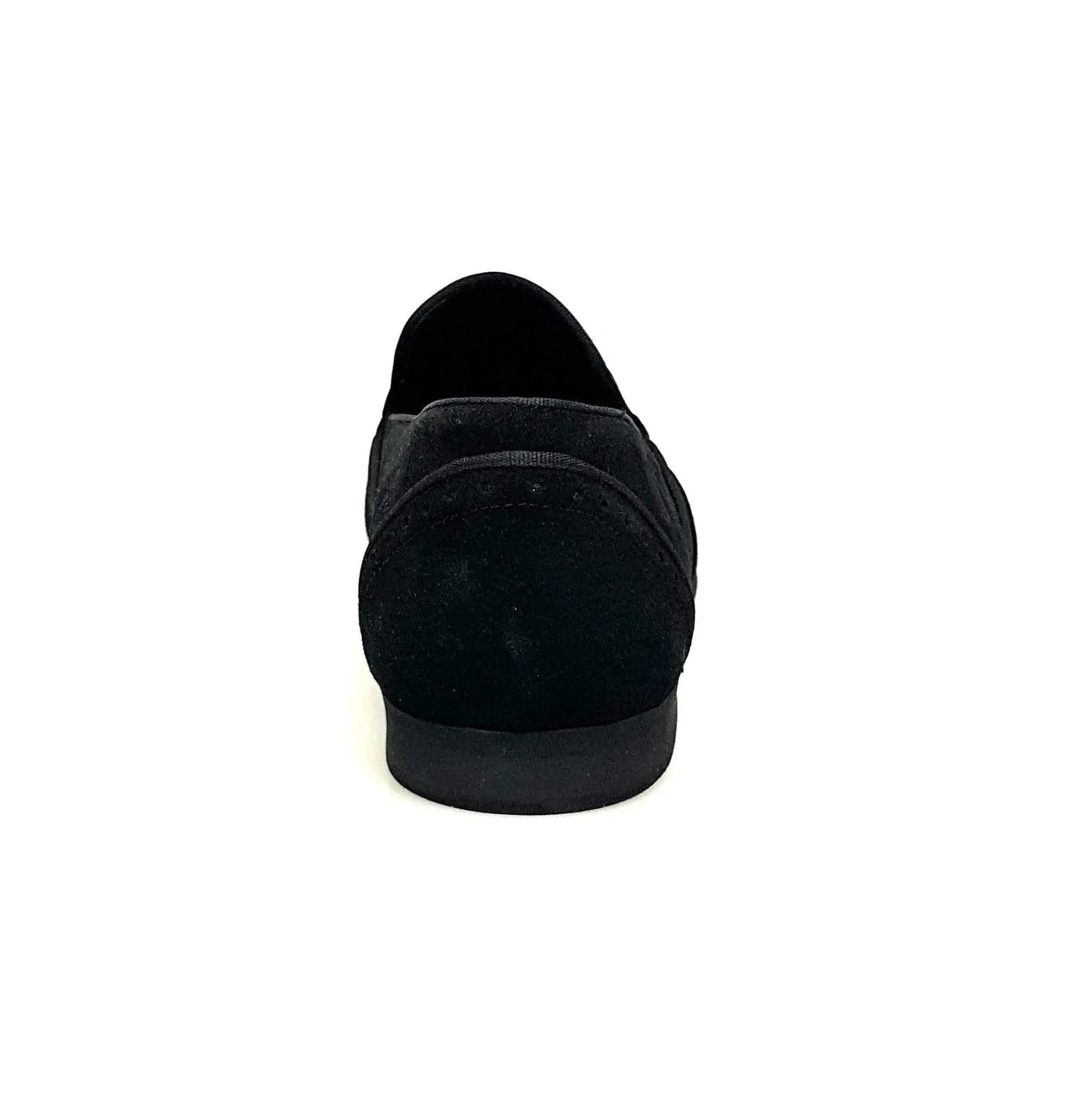 Scarpa mocassino uomo in camoscio nero Wishdance con dettagli Swarovski Boreali, elegante e alla moda.