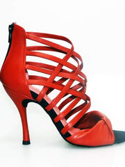 Carica immagine nella Galleria, Wishdance Sandalo alto da Donna in Pelle Rossa