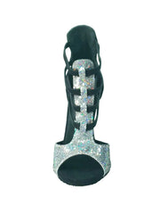 Carica immagine nella Galleria, Wishdance Sandalo da Donna in Pelle Nera e Multicolor