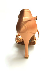 Load image into Gallery viewer, Wishdance Scarpa Basica Da donna in Raso Carne con Fascette con Cinturino Incrociato sul Collo Piede