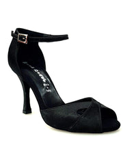 Carica immagine nella Galleria, Wishdance Scarpa Basica da donna in Raso Nero e Cinturino singolo