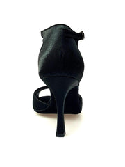 Carica immagine nella Galleria, Wishdance Scarpa Basica da donna in Raso Nero e Cinturino singolo