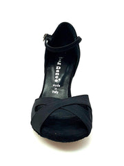 Carica immagine nella Galleria, Wishdance Scarpa Basica da donna in Raso Nero e Cinturino singolo