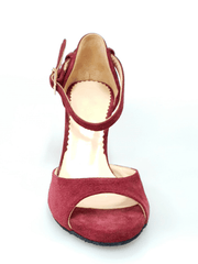 Carica immagine nella Galleria, Wishdance Scarpa in Camoscio Bordeaux con Tacco a Spillo