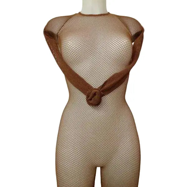 Tutina a rete professionale Moana di Wish Dance Shop con piede e soletta rinforzata, micronodi massaggianti e modellanti.