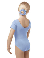 Load image into Gallery viewer, LANA (1043RD) - Body Danza Classica Mezza MLanica da Bambina Cotton Lycra Bielastica con Pettorina Antisudore
