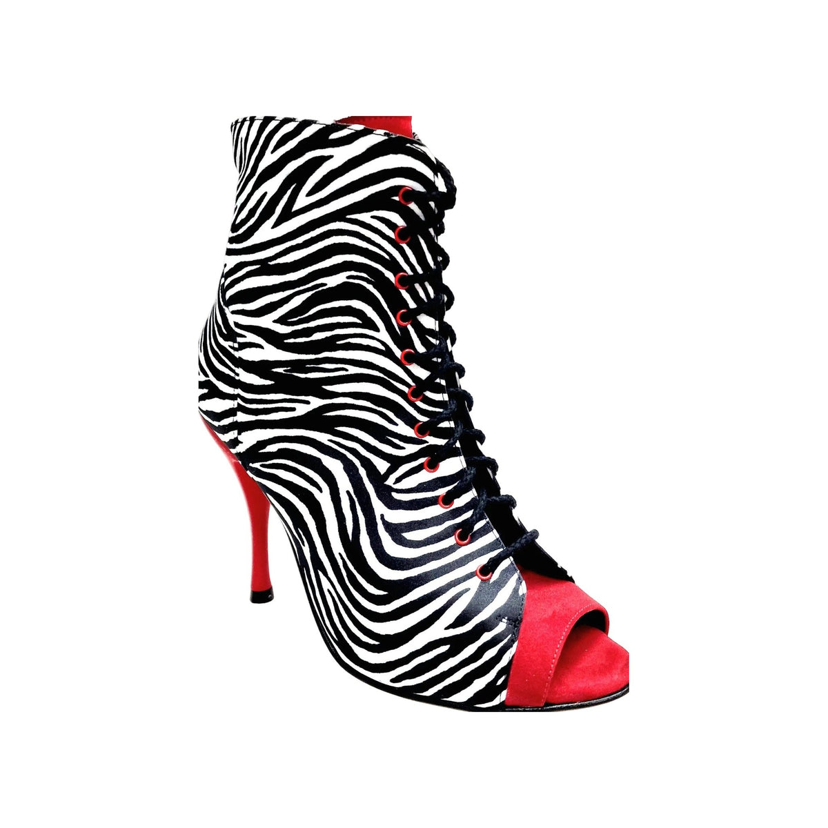 Mezzo Stivaletto ALEXIS Zebra Wish Dance, rosso, vista laterale