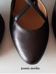 Load image into Gallery viewer, Cuccarini (458L / 178B) - Semi-closed Women&#39;s Shoe in genuine Nude Leather
